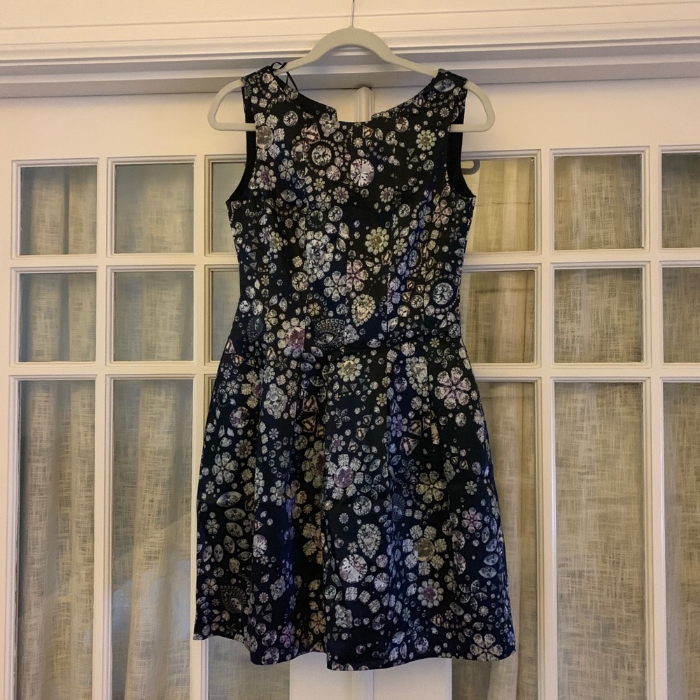 Zara jeweled print dress
